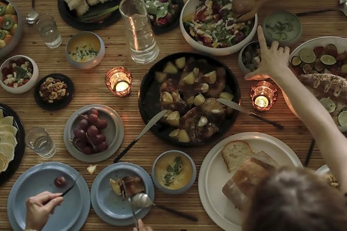 Ovject O-EBL30-MLB Camping Outdoor Dish, Made in Japan, Deep Plate, Large Bowl, Plate, Enamel, Heat Resistant, Oven, Direct Fire, 11.8 inches (30 cm), Matte Light Blue