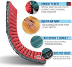 ZOOOBELIVES 3D Wrapping Inflatable Camping Sleeping Pad with Built-in Pump, Extra Thick and Wide, Ultimate Comfortable Compact Camp Air Mat for Tent, Car Traveling and Backpacking - Airlive2000X