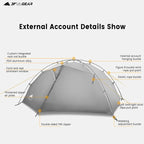 3FULGEAR Tai Chi 2 Ultralight Tent, Bivvy Ground Tent for 2 Person Rainproof Windproof 3/4 Camping Tents Season for Outdoor, Camping, Trekking, Kayaking, Climbing, Hiking, Fishing, Hunting