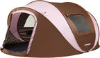 EchoSmile Instant Pop Up Camping Tent, 2/4/6 Person, Easy Setup Tent, Water Resistant Dome, Portable with Carry Bag