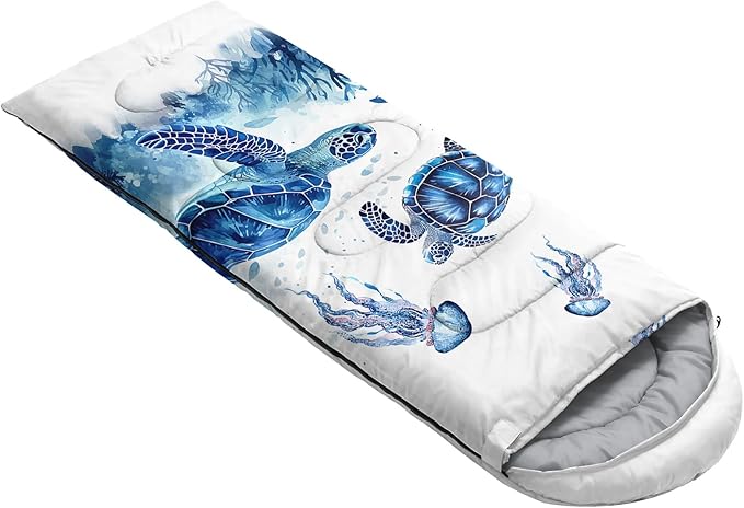 QOOMO Camping Sleeping Bags,3 Season Warm & Cool Weather,Lightweight,Waterproof Sleeping Bags for Adults & Kids Traveling,and Outdoors