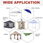 ABCCANOPY Canopy Weights 120 LBS Tent Sand Bags,4-Pack Beige (Without Sand)