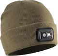 POWERCAP LED Hat Light 150 Lumens Rechargeable Fleece Beanie with Bright Built-in Headlamp Waterproof LED Warm One Size Cap