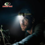 Mossy Oak 600 Lumens Rechargeable Headlamp, Lightweight LED Headlight with White & Red Light, Waterproof Head Lamp with Non-Slip Band, Dimmable & Memory Function for Camping, Hunting, Valentine's Day