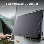 Jackery SolarSaga 100W Light Solar Panel, 25% Conversion Efficiency Bifacial Panels, At 4.52 lbs, IP68 Waterproof and 221° Bendable for Balconies, Rooftops, RVs, Off-Grid Solar Panel Kits, PV Charging