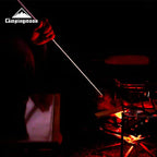 Campingmoon Stainless Steel Camping Blow Fire Tube by Mouth Telescopic Campfire Tool Camping Accessories