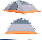 Waterproof Backpacking Tent 2/3 Person, Double-Layer Warm Rainstorm-Proof Outdoor Tent, Lightweight and Suitable for Hiking, Mountain Climbing and Camping in The Wild