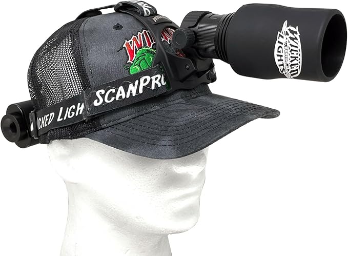 Wicked Lights ScanPro iC GEN4 3-Color-in-1 (Green, Red, White LED) Night Hunting Headlamp Kit for Coyote, Predator, Varmint & Hogs W2100