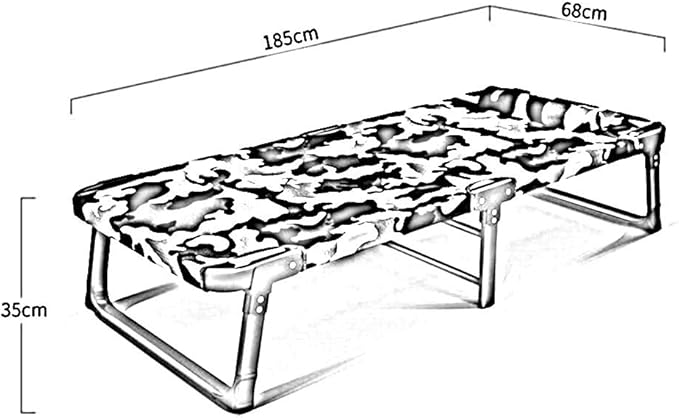 Patio Lounge Chairs Folding Camp Cot,Comfort Folding Military Bed Camping COT with Free Mat Ideal for Camping and Hunting, Indoor Guest Bed, Easy Assemble Recli,B-with Mattress