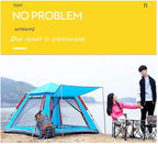 GeRRiT Tent Outdoor Outdoor 3-4 People Tent Automatic one Room one Hall Tent Family Camping Tent Increase Thickening rain Camping Tent,Outdoor Adventure, Seaside Vacation, Desert Travel, Park le