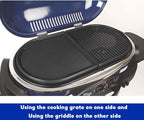 Uniflasy Cast Iron Half Grill Cooking Griddle for Coleman RoadTrip Swaptop Grills LX LXE LXX, Non-Stick Flat Cooking Pan BBQ Accessories, 1 Pack