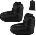 2 Pairs Camping Down Booties Warm Socks Ultralight Sleeping Foot Warmers for Men & Women Camp Backpacking Tent Sleeping Bag Warm up Booties