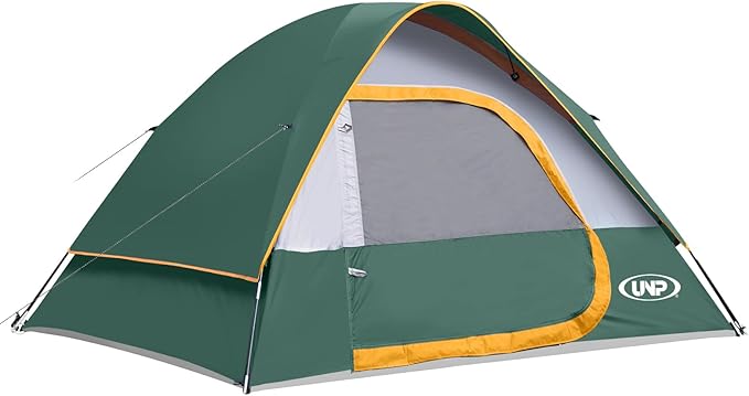Camping Tent 2-4 Person, Waterproof Windproof Tent with Rainfly Easy Set up-Portable Dome Tents for Camping…