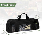 22" Upgraded Grill Tools Storage Bag, BBQ Utensil Holder with Pockets, Carry Bag for Outdoor Camping & Hiking BBQ, Gift for Men