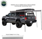 Overland Vehicle Systems HD Nomadic 270 LTE Drivers Side Awning | Dark Gray | Includes Black Travel Cover | 19679907
