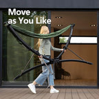 anymaka Portable Hammock Stand Only- Set Up in 3 Seconds - Supports 2 Person up to 550 LBS - Stable on Any Terrain, Weather Resistant (Travel Bag Included)
