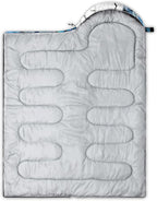 QOOMO Camping Sleeping Bags,3 Season Warm & Cool Weather,Lightweight,Waterproof Sleeping Bags for Adults & Kids,Traveling,and Outdoors,Camping Gear Equipment
