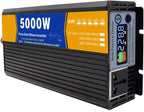 60v to 110v,Pure Sine Wave Inverter, AC 12 V, 24 V, 48 V to DC110V 220 V Power Converter with Socket and LCD Display for RV, Truck, Boat, Camping and Home(5000W)