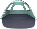 WhiteFang Beach Tent Anti-UV Portable Sun Shade Shelter for 3/4/6/8 Person, Extendable Floor with 3 Ventilating Mesh Windows Plus Carrying Bag, Stakes and Guy Lines
