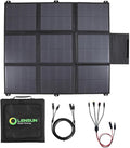 LENSUNSOLAR 200W 12V Portable Solar Panel Blanket with Standard Connectors for Solar Generator Power Station, Lightweight Ultra-Thin only 5.2 kgs/11.4 lbs