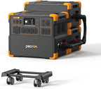 PECRON 11.52kWh Portable Power Station, E3800 LFP with 2 Extra Batteries, 4200W Solar Generator, LiFePO4 Battery Backup Power Station, Fast Charging for Home Emergency, Camping, RV & Off-Grid Living