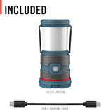 Coast EAL35R 1000 Lumen Voice-Controlled LED Emergency & Camping Area Lantern with Warm, Cool White, Day, Red & Red Flashing Mode, Power Bank Functionality - Ocean