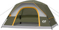 Tents for Camping 4 Person Tent Waterproof Windproof Double Layer Camping Tent, Easy Setup Dome Tent with Large Mesh Windows & Wider Door for Outdoor Camping & Hiking