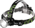 LED Headlamp, Super Bright Headlamp Headlight Flashlight, 3 Modes Zoomable Headlamps for Runing,Hiking,Camping,Fishing,Hunting(Black)