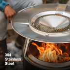 Solo Stove Bonfire Heat Deflector - Enhance Warmth and Comfort for Your Fire Pit - Durable 304 Stainless Steel - Maximizes Heat Radius - Long-Lasting Camping Essentials, 7 lbs