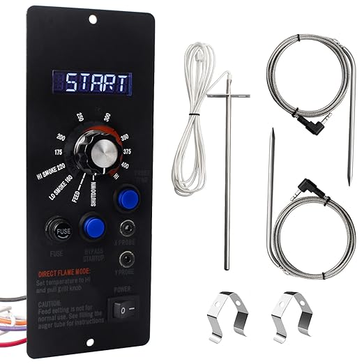 Replacement Parts for Camp Chef Digital Temperature Controller Kit,Compatible with Camp Chef Wood Pellet Grills,with 2 Meat Probe,Temperature Sensor