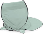 Picnic TIME Manta Portable Beach Tent, Fully-Assembled Pop Up Tent, Beach Shade and Sun Shelter, Instant Outdoor Shade with Carrying Bag for Outdoors and UPF50+ UV Protection, (Light Green)