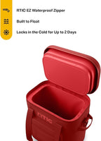 RTIC 20 Can Ultra-Tough Soft Cooler Pro, Insulated, Waterproof, Leak Proof, Portable Floating Bag for Beverage, Drink, Lunch, Outdoor, Beach, Car,Camping, Picnic, Fishing, Boat
