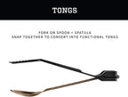 Gerber Gear ComplEAT Camping Utensils Set for Outdoor Cooking, Camping Cutlery with Fork, Spoon, Tongs, Spatula and Multi-Functional Tool, Burnt Bronze