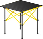 FanttikOutdoor Zeta V11 Pro Camping Table, Portable & Lightweight Folding Roll Up Table with Carry Bag, Ideal for Camping, BBQ, Picnic, Party, Outdoor Dining, Medium