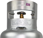 Flame King 10LB Aluminum Propane Tank with OPD Valve, Corrosion-Resistant and Rust-Free, Lightweight, Great for Marine Applications, Grills and BBQs, Camping, Fishing, & Outdoor Activities