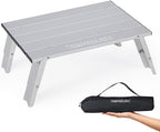 Old Bahama Bay Ultralight Aluminum Mini Table, 66lbs/30kg Weight Capacity, Foldable Small Beach Table with Retractable Legs,Suitable for Picnic Camping Outdoor Hiking