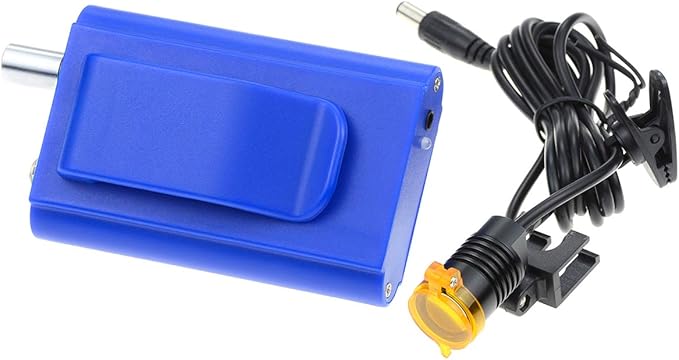 3W Portable Plastic Blet Clip Headlight,Headlamp for Binocular Loupe with Premium Bag (Blue), RA-004WGS