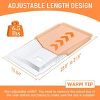 Uniflasy Universal Grease Tray with Catch Pan fits Nexgrill, Charbroil, Dynaglo, Kenmore, BHG, Grill Master, Backyard, Uniflame, Expert Gas Grill, Adjustable Drip Pan for 3/4/5 Burner Gas Grill