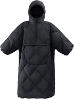 ATEPA Wearable Sleeping Bag, Recycled Warm Winter Camping Blanket Wearable Poncho for Outdoor, Stadium Sports Women Men