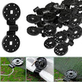 Shade Cloth Heavy Duty Lock Grip, 2023 New Shade Cloth Plastic Clips Windproof Awning Clamp Grip, Greenhouse Shade Cloth Fix Clamp Tent Clips Accessory for Garden Netting Sun Shade Net (Black-50 Pcs)