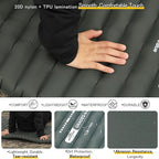 Camping Air Pad Graded 6.0 High R-Value 6 Insulation Warmth Comfort Compact Lightweight Air Mat Pump Bag Included Backpacking Climbing Outdoor Car Camping Inflatable Sleeping Pad