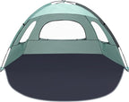 NXONE Beach Tent Sun Shelter with UPF 50+ UV Protection, Lightweight Easy Setup Portable Beach Canopy for Family, Large Space for Beach, Camping & Outdoor, 3/4/6 Person