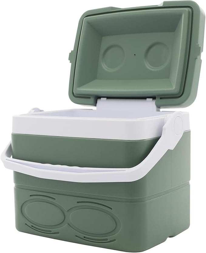8.5l Camping Ice Boxes & Coolers, Insulated Cooler, Portable Ice Box with Handle, Large Insulated Ice Chestfor Beach, Picnic and Office Use