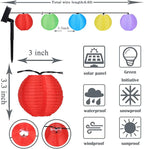 Vigdur Solar Lantern String Lights Waterproof Outdoor Indoor Decorative-String Lights Multicolor for Patio Garden Wedding Party Camping Bedroom Decor