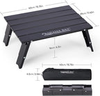 Old Bahama Bay Ultralight Aluminum Mini Table, 66lbs/30kg Weight Capacity, Foldable Small Beach Table with Retractable Legs,Suitable for Picnic Camping Outdoor Hiking