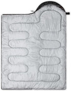 QOOMO Camping Sleeping Bags,3 Season Warm & Cool Weather,Lightweight,Waterproof Sleeping Bags for Adults & Kids,Traveling,and Outdoors,Camping Gear Equipment
