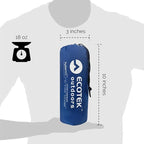 ECOTEK Outdoors Hybern8 Ultralight Inflatable Sleeping Pad with Contoured FlexCell Honeycomb Design - Easy to Inflate, Comfortable, Lightweight, Durable, and Hammock Approved [Ocean Blue]