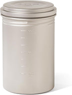 Vargo Titanium BOT Series | 1 Liter (34 oz.) Ultralight Water Bottle Cooking Pot Weighs 147 grams (5.2 oz.) | Backpacking Camping Multipurpose