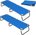 Giantex 2-Pack Folding Camping Cot for Adults, Portable Sleeping Cot Bed with 600D Oxford Fabric, Heavy Duty Frame, 350Lbs Capacity, 1-Step Use, Outdoor Lounge Chair for Sleepover Hiking, Home Office