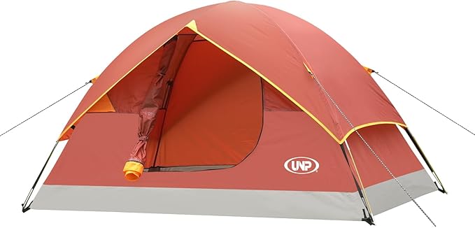 unp 6 Person 4 Season Dome Tent, Easy to Set Up for Camping & Hiking, Lightweight & Portable, Green